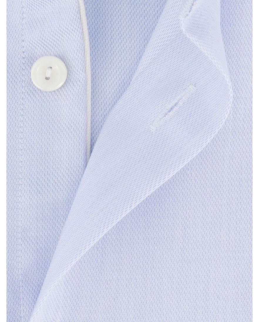 Eton overhemd lichtblauw katoen