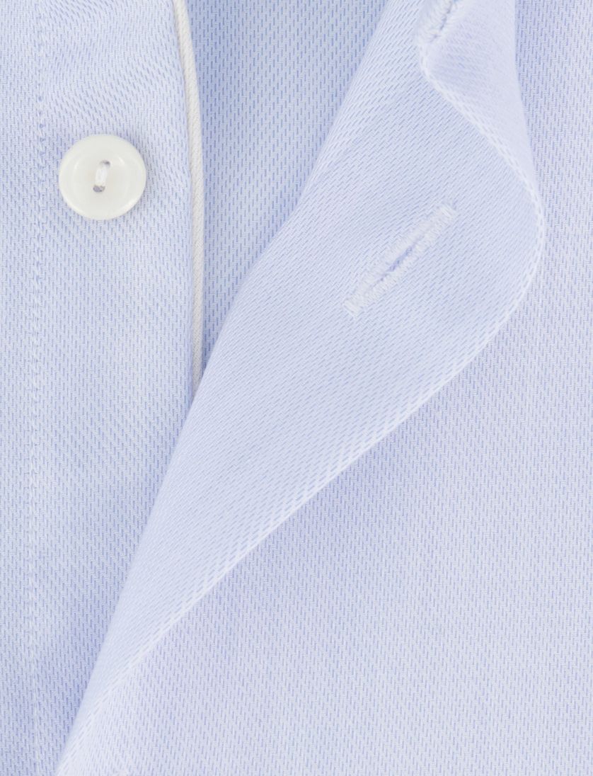 overhemd Eton lichtblauw katoen