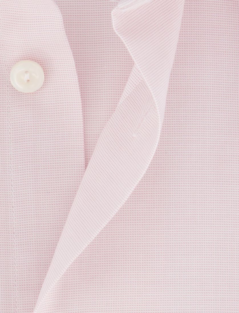 Eton overhemd Classic roze katoen wijde fit