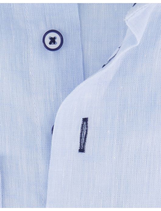 Portofino overhemd lichtblauw linnen