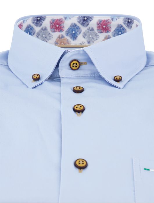 Portofino overhemd lichtblauw regular fit