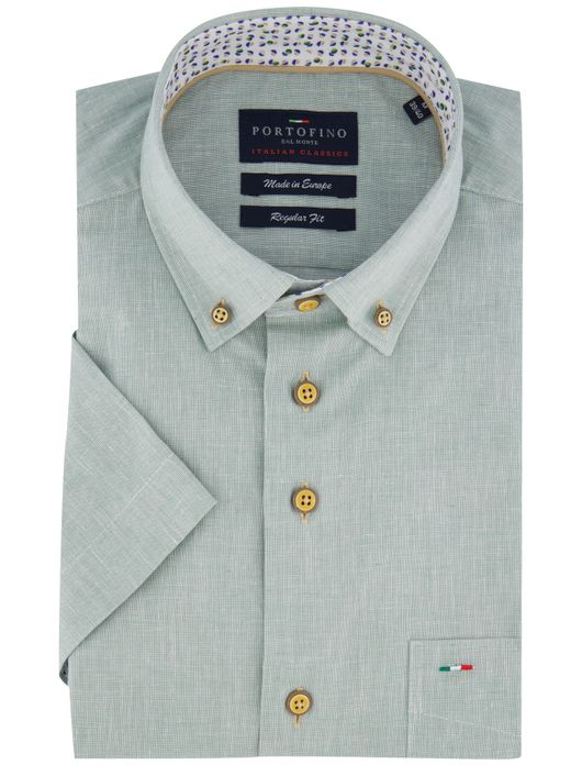 Portofino overhemd Regular Fit groen