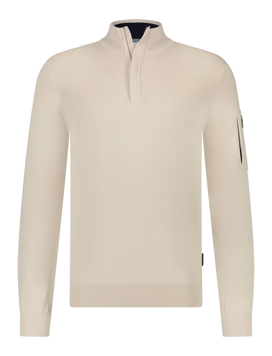 State of Art half zip trui beige