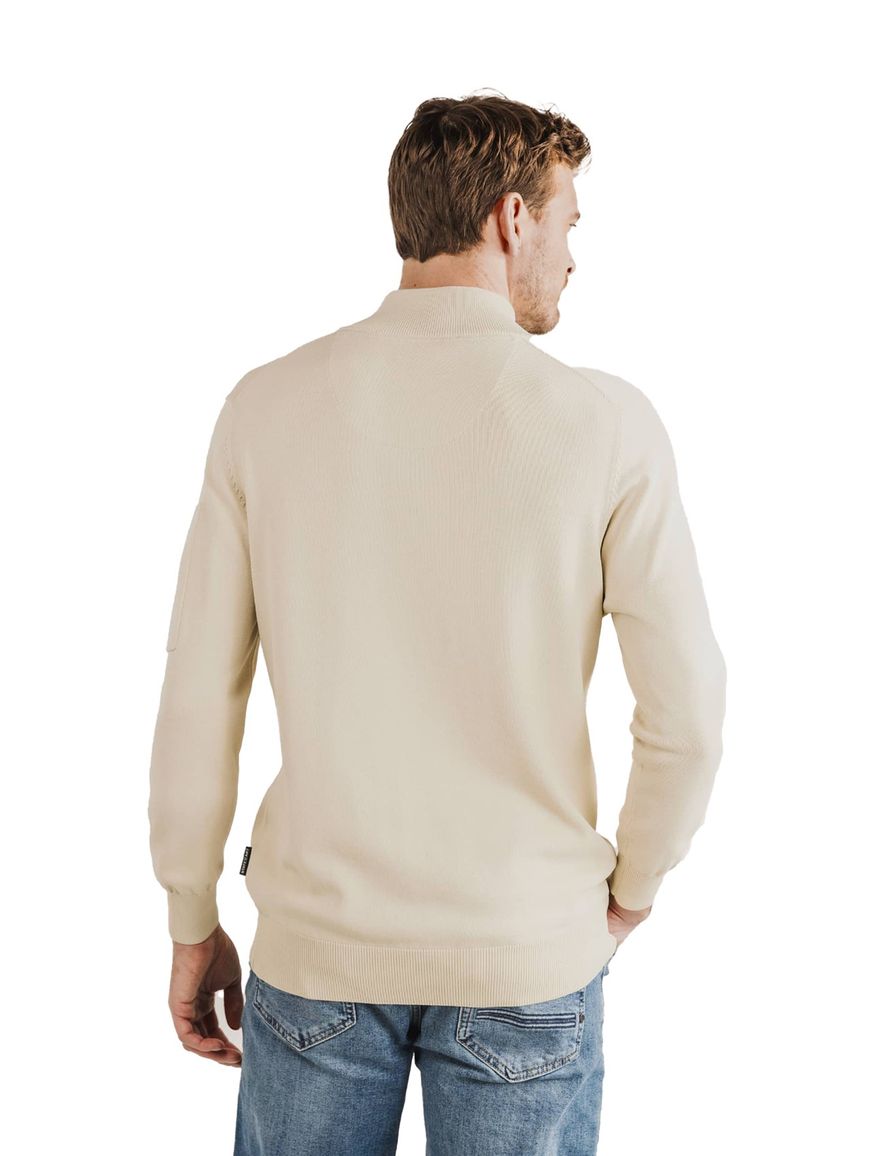 State of Art half zip trui beige