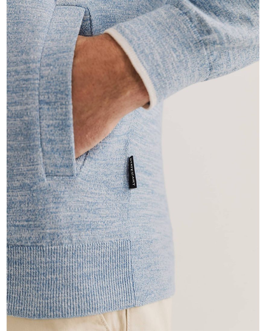 State of Art vest lichtblauw gemêleerd