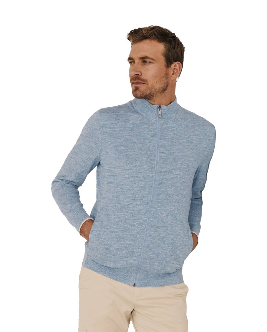 State of Art vest lichtblauw gemêleerd