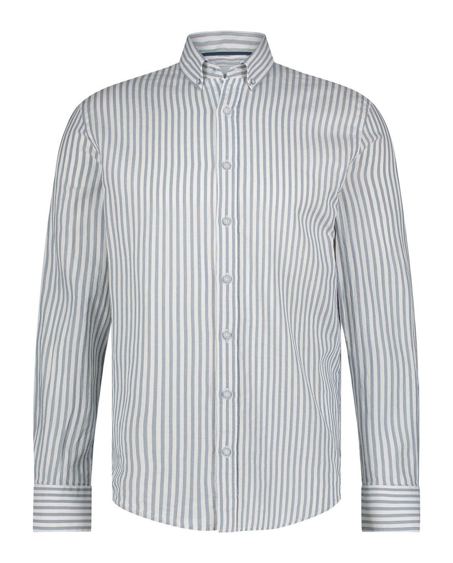 State of Art overhemd gestreept grijs/blauw