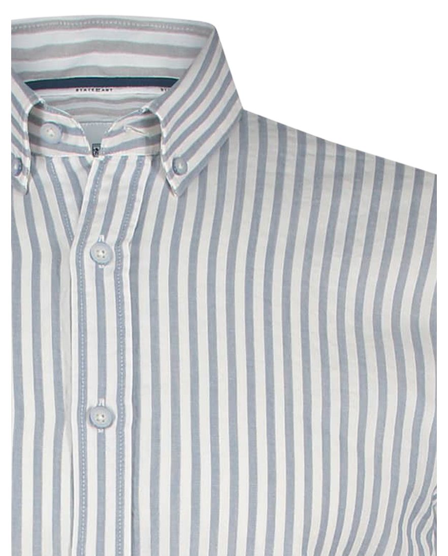State of Art overhemd gestreept grijs/blauw