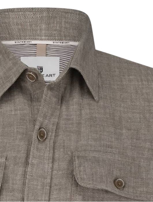 State of Art bruin overhemd