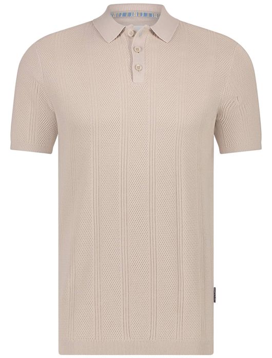 State of Art polo beige structuur