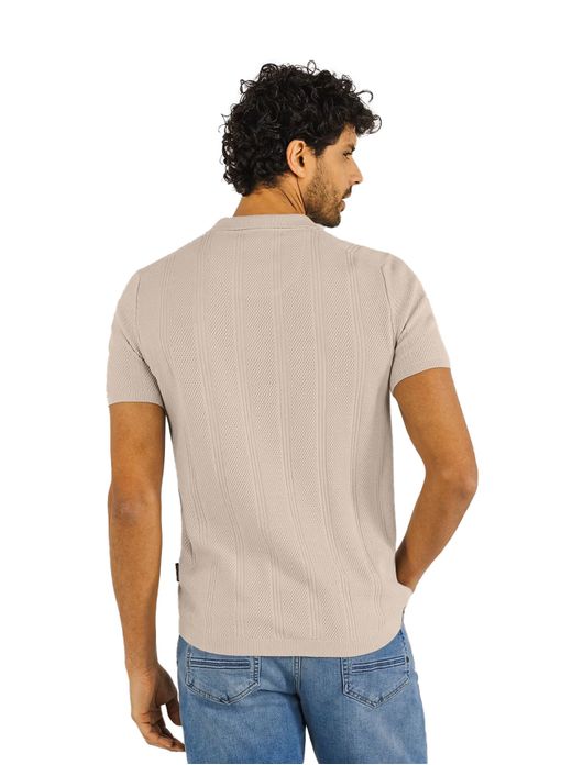 State of Art polo beige structuur