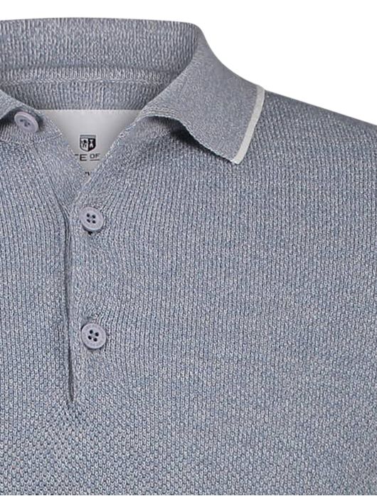 State of Art polo blauw grijs