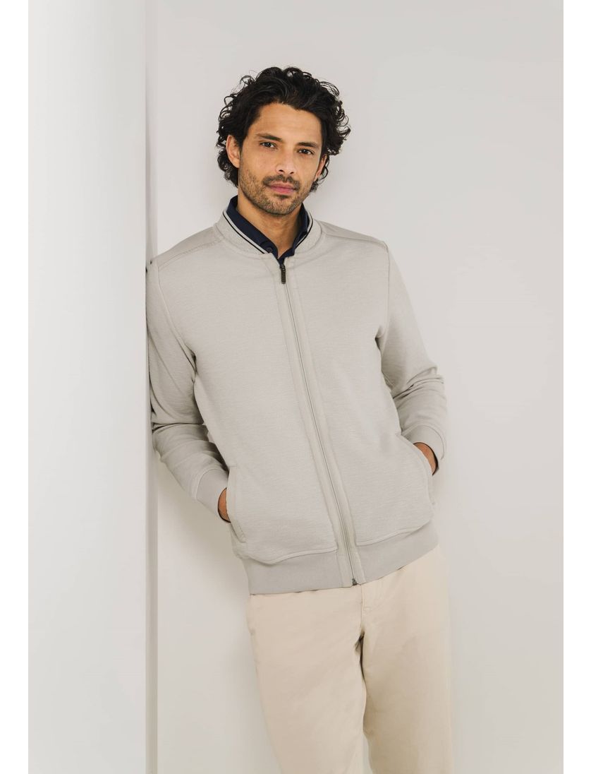 State of Art Vest creme effen met rits