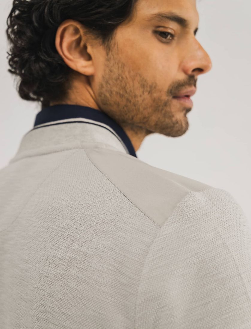 State of Art Vest creme effen met rits