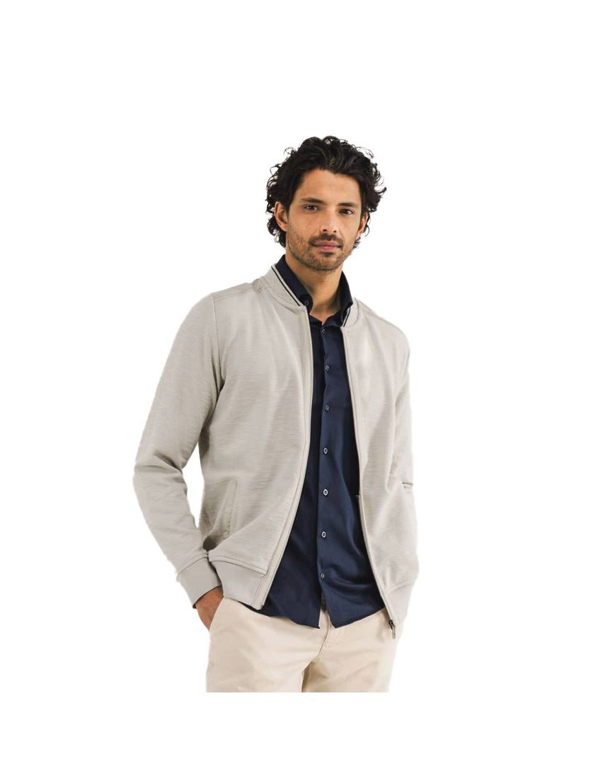 State of Art Vest creme effen met rits