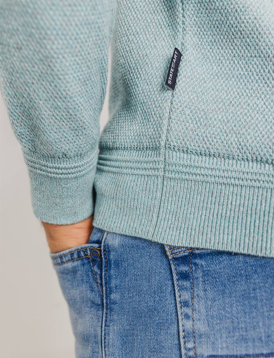 State of Art vest lichtblauw structuur