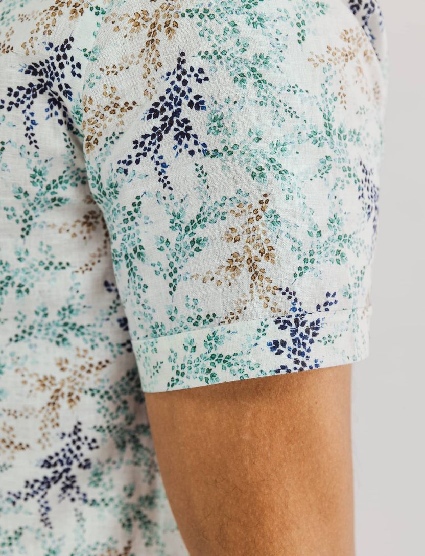 State of Art overhemd groen linnen