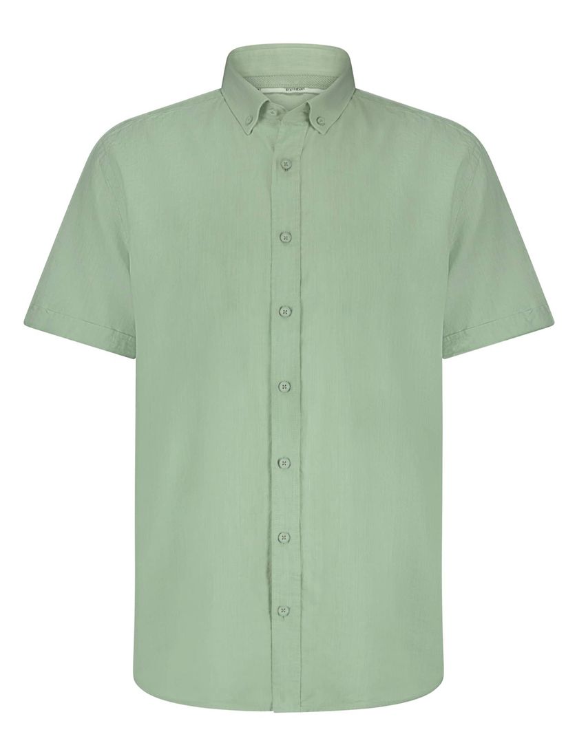 State of Art overhemd korte mouw bladgroen