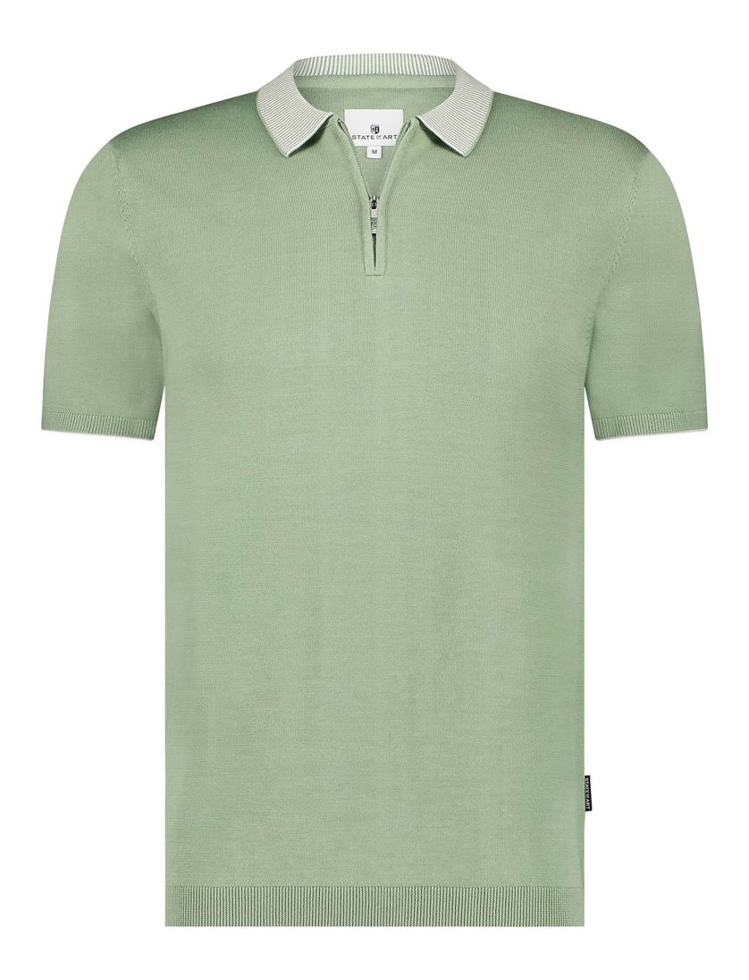 State of Art polo groen katoen
