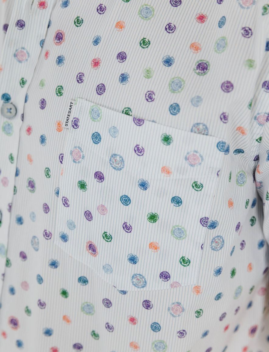 casual overhemd korte mouw wit State of Art