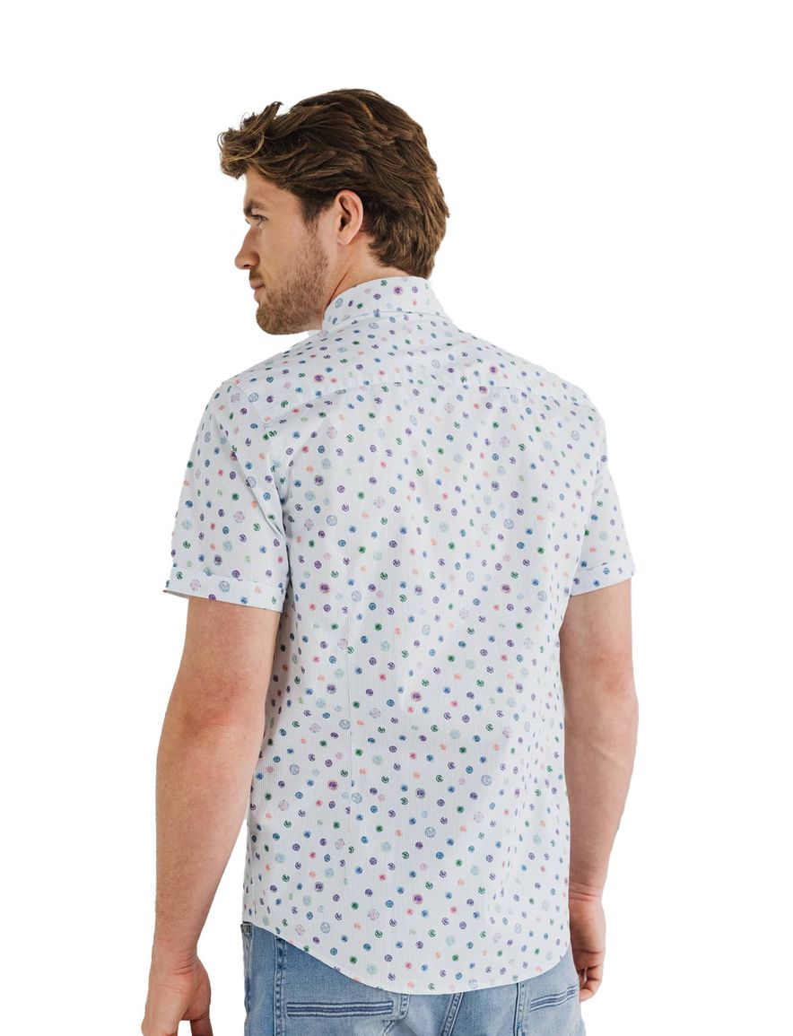 casual overhemd korte mouw wit State of Art