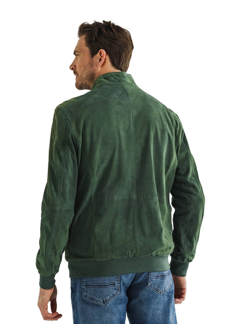 Leren tussenjas State of Art donkergroen