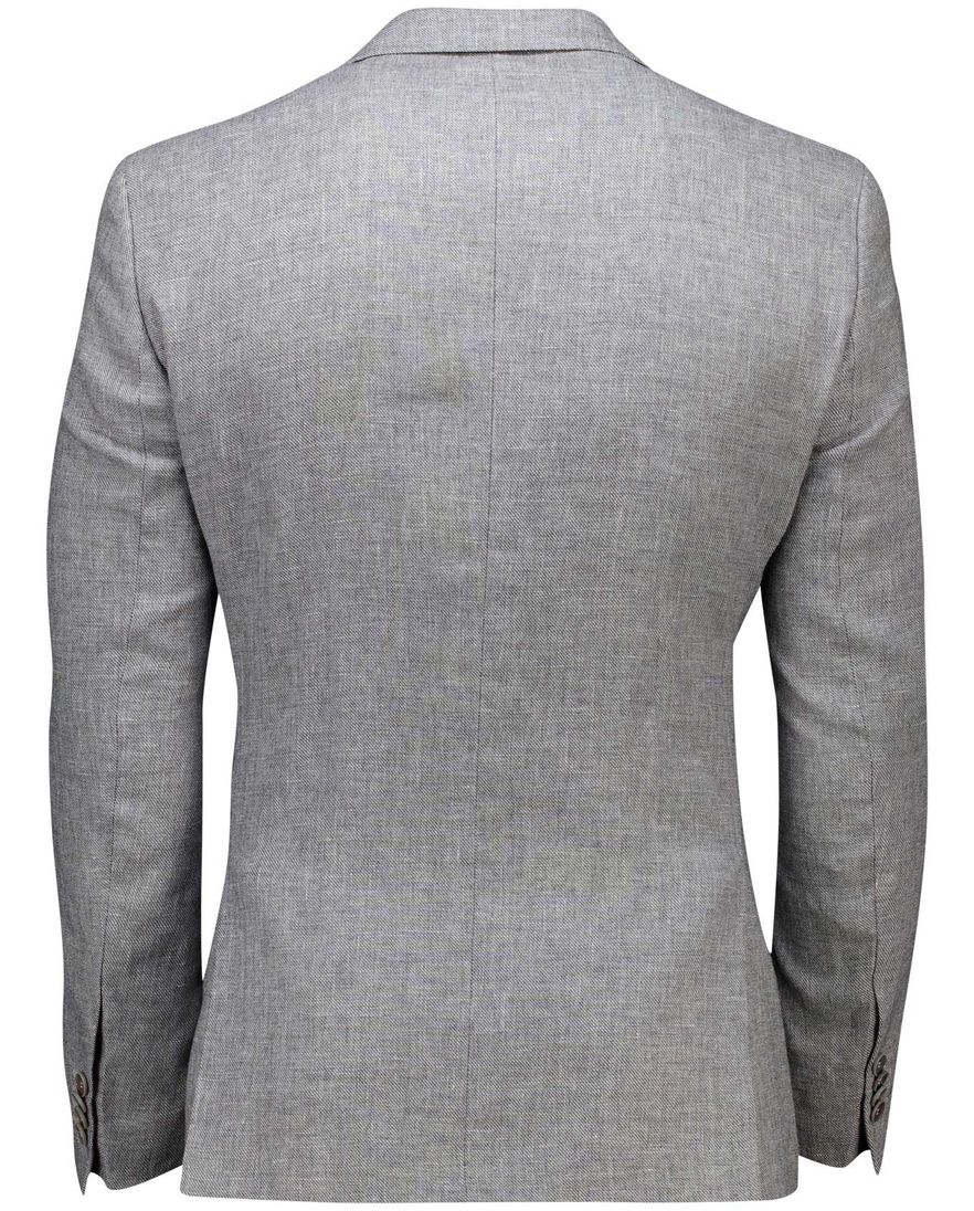 Carl Gross colbert grijs gemeleerd normale fit linnen