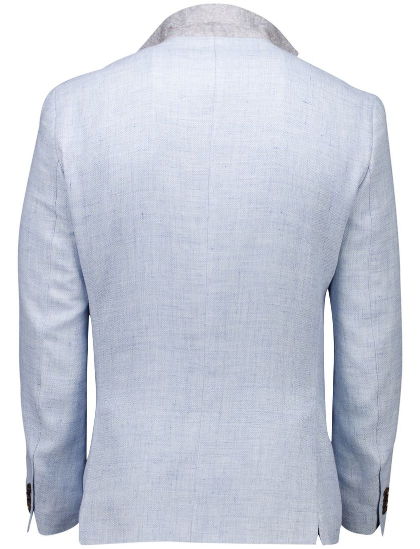 Carl Gross colbert gemeleerd lichtblauw normale fit