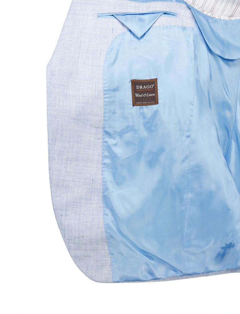 Carl Gross colbert gemeleerd lichtblauw normale fit