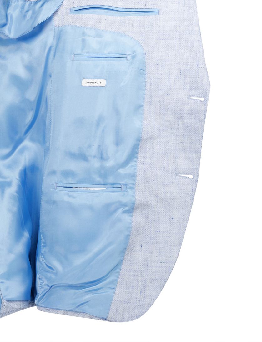 Carl Gross colbert gemeleerd lichtblauw normale fit