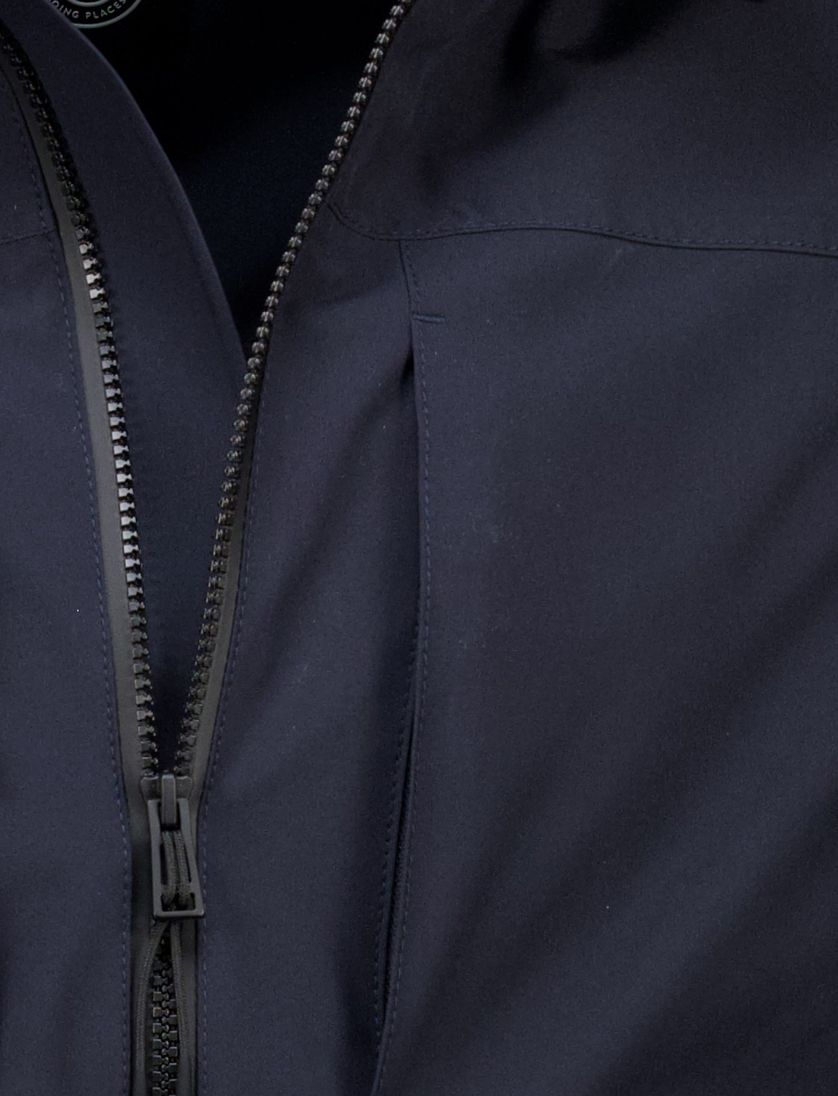 Reset zomerjas donkerblauw afneembare capuchon