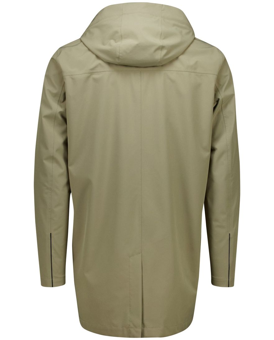 Reset Eiffel regenjas groen waterdicht met afneembare capuchon