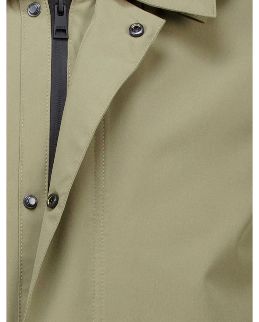 Reset Eiffel regenjas groen waterdicht met afneembare capuchon