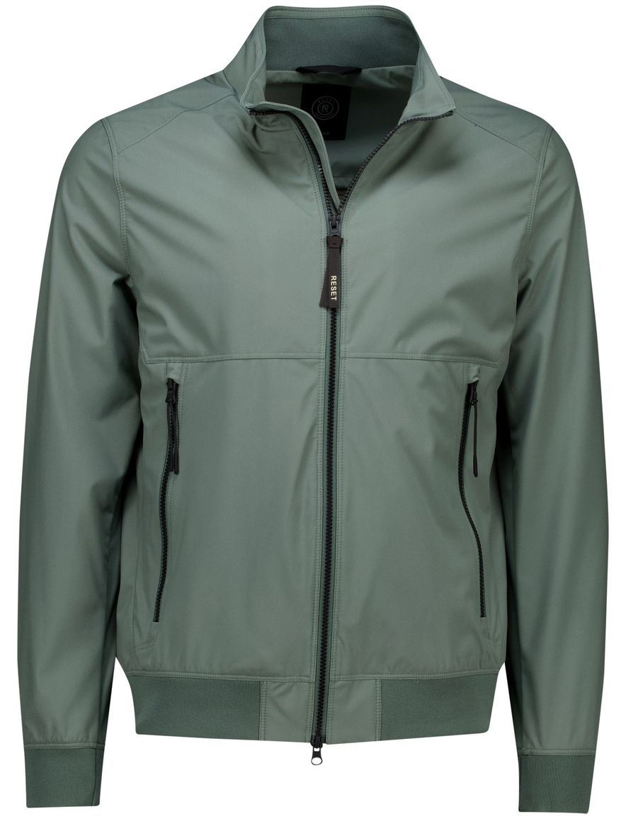 Reset zomerjas Cadiz groen effen normale fit