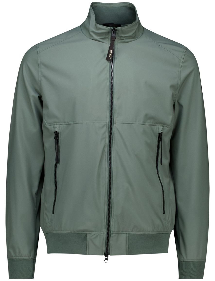 Reset zomerjas Cadiz groen effen normale fit