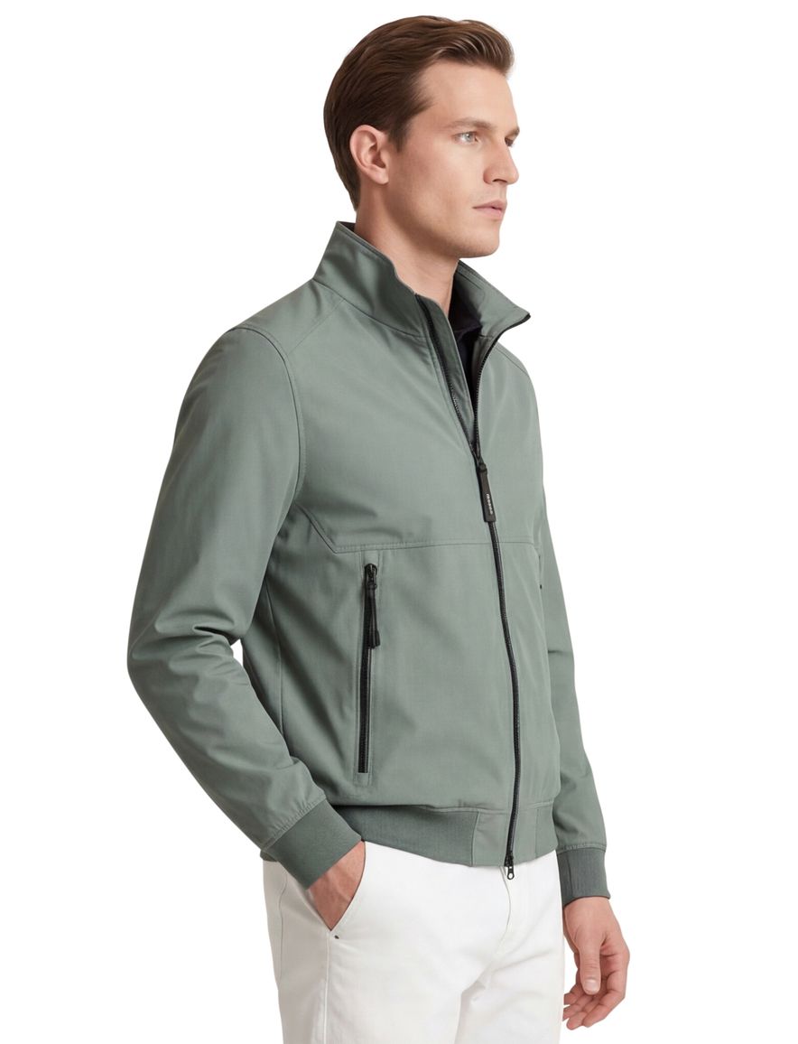 Reset zomerjas Cadiz groen effen normale fit