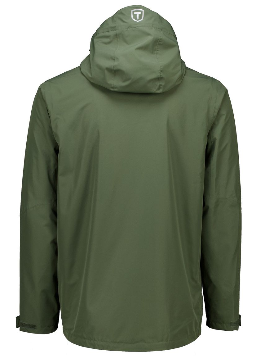 Regenjas Tenson olijfgroen effen capuchon