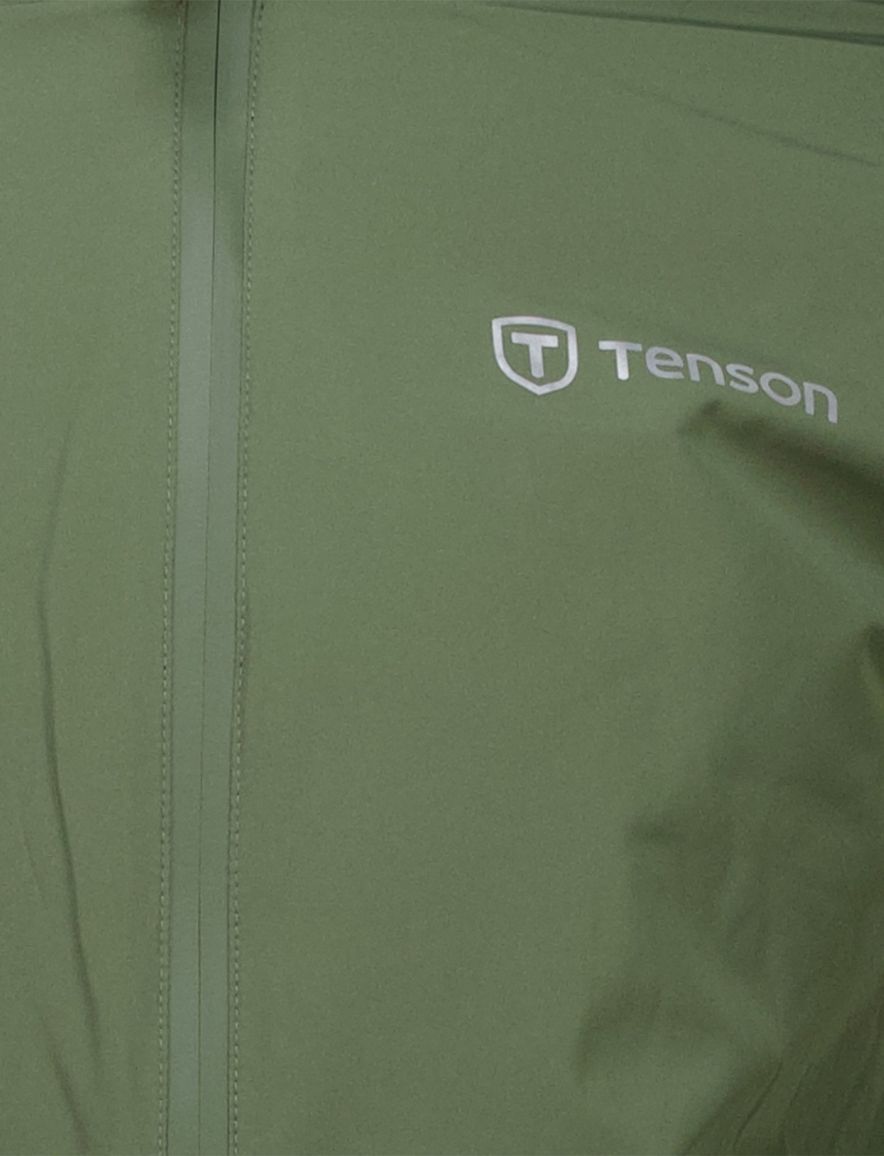 Regenjas Tenson olijfgroen effen capuchon