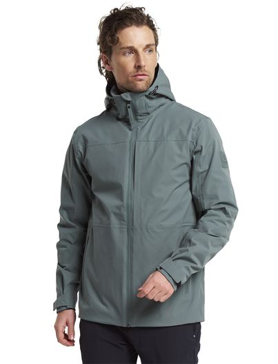 Tenson Tenson tussenjas Cloudburst groen afneembare capuchon