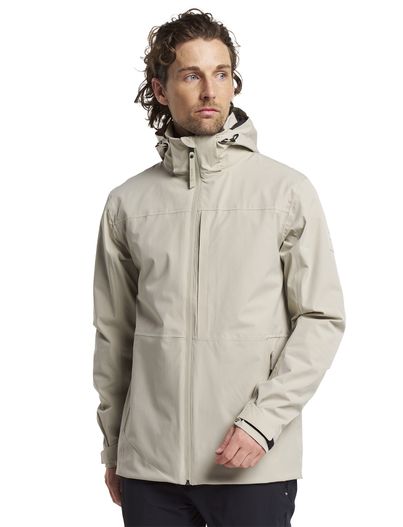 Tenson Tenson tussenjas beige afneembare capuchon waterafstotend