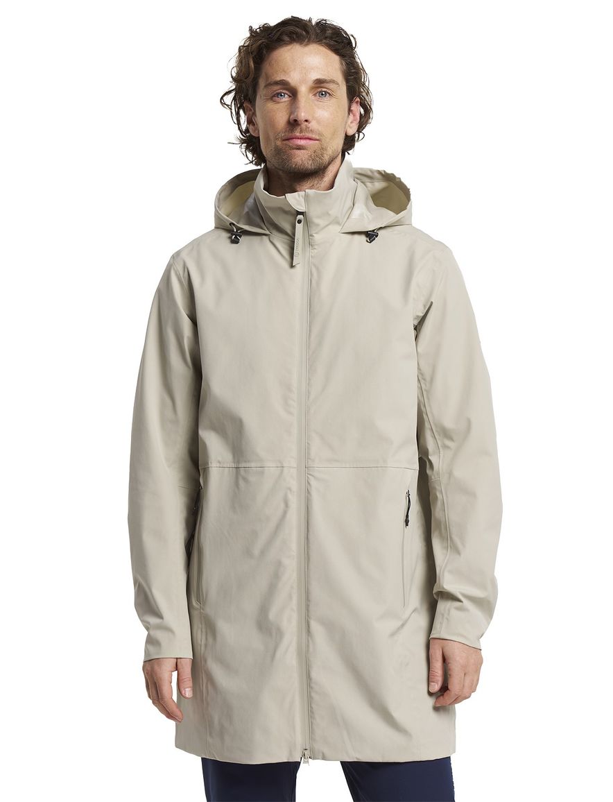 Tenson tussenjas lang Cloudburst beige