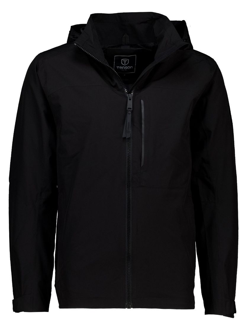 Tenson tussenjas Damien zwart waterdicht