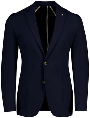 Born With Appetite Born with Appetite colbert effen donkerblauw slim fit