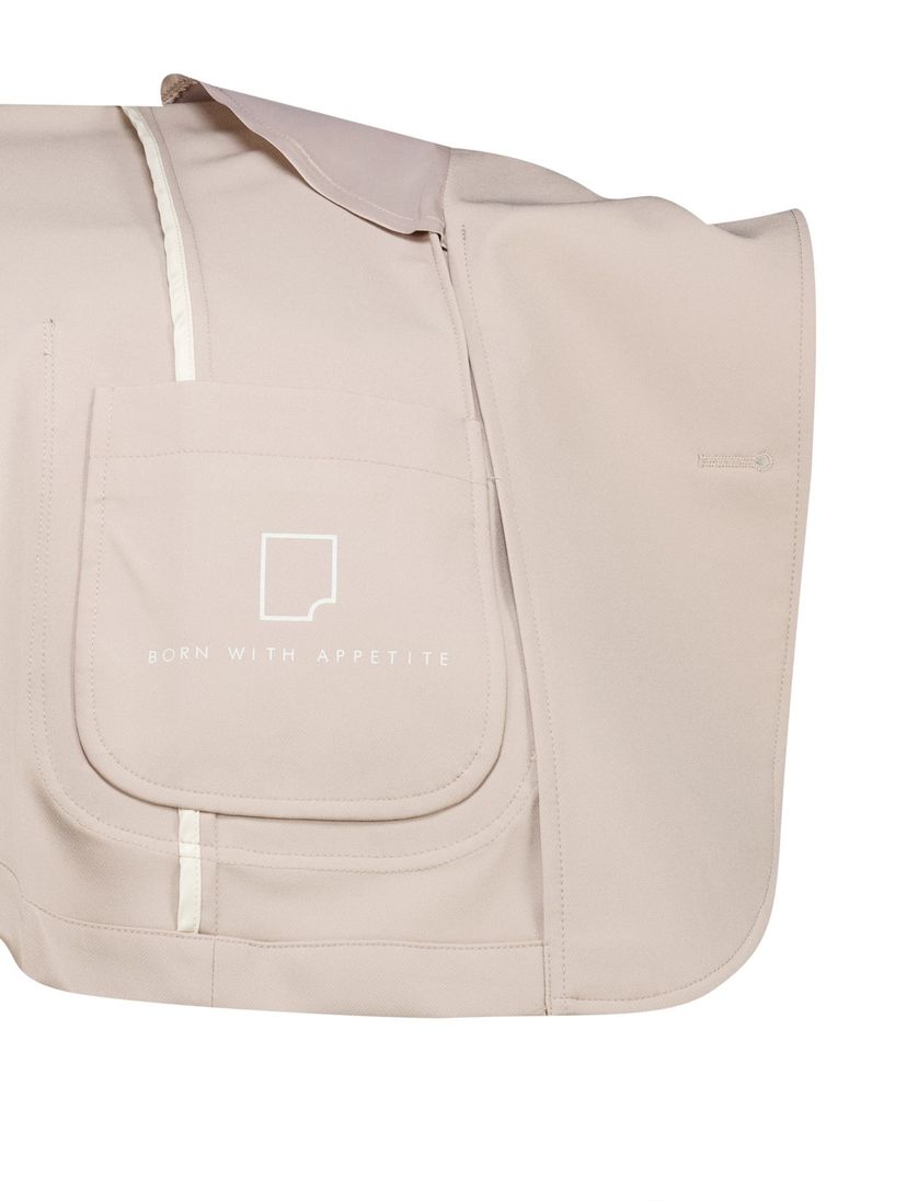 Born With Appetite colbert beige effen normale fit nylon