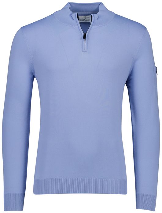 Born with Appetite race half zip trui lichtblauw