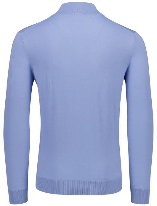 Born with Appetite race half zip trui lichtblauw