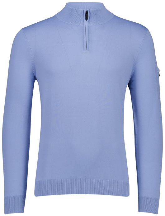 Born with Appetite race half zip trui lichtblauw