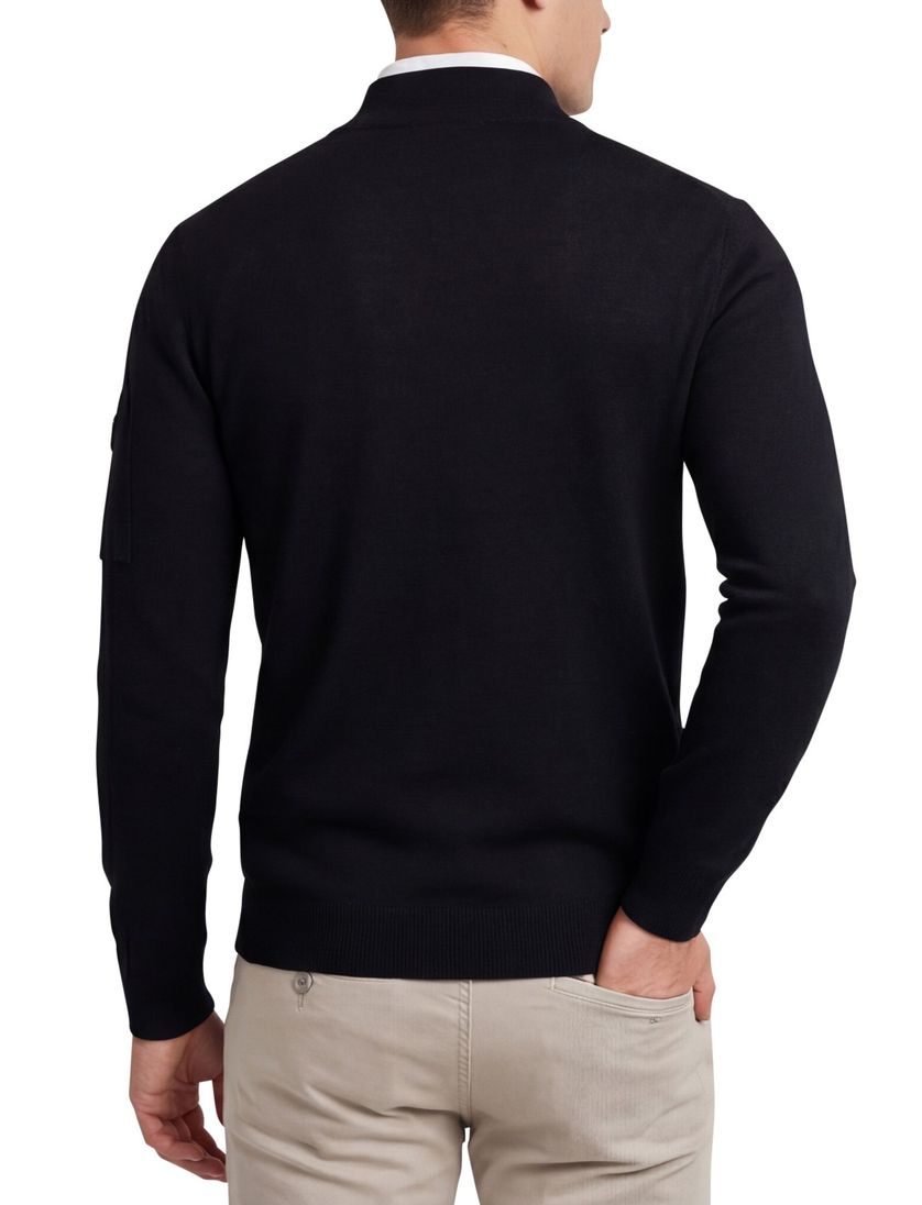 Born with Appetite pullover zwart effe slim fit