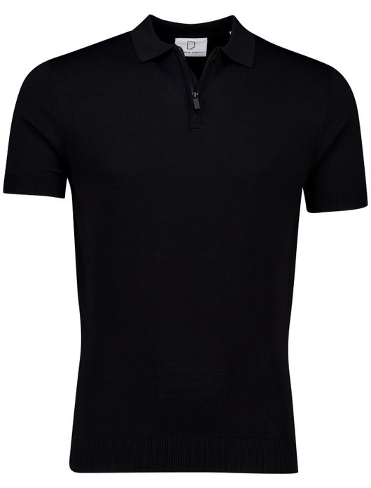 Born with appetite polo half zip zwart