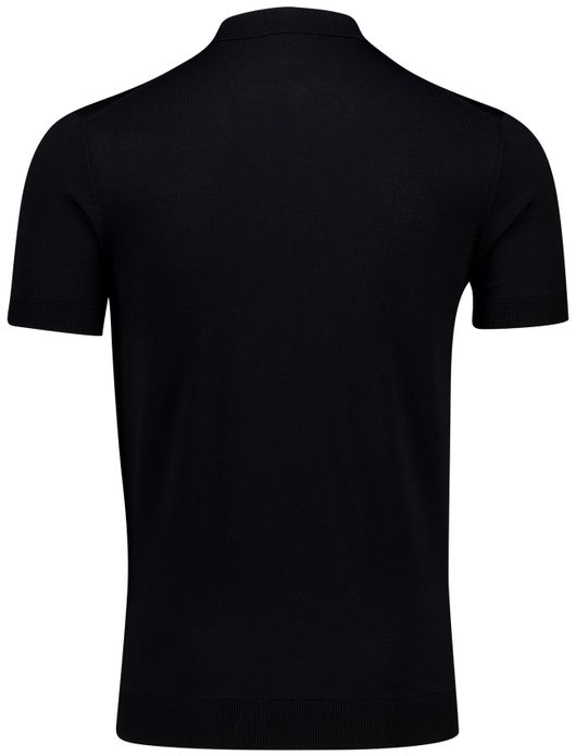 Born with appetite polo half zip zwart